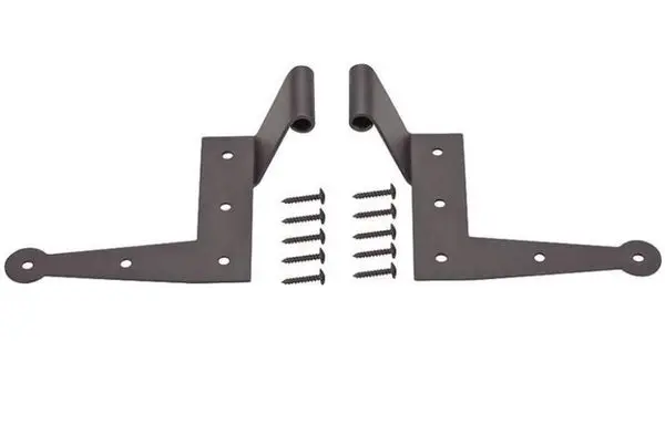 Prosource SH-S04-PS Shutter L-Hinges Black Powder Coated Hardware