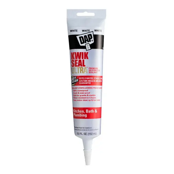 Dap 7079818914 Kwik Seal Ultra Premium White Siliconized Sealant 5.5 Oz