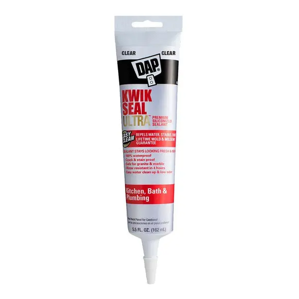 Dap 7079818915 Kwik Seal Ultra Premium Clear Siliconized Sealant 5.5 Oz