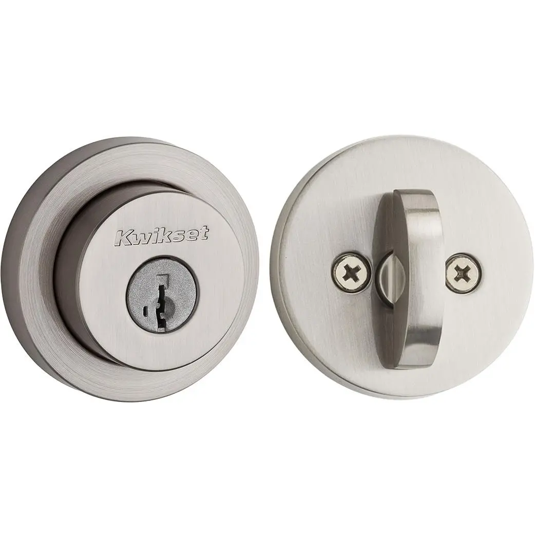 158 RDT 15 SMT 6AL STRKP K3 Milan 1-Cylinder Deadbolt Satin Nickel Finish