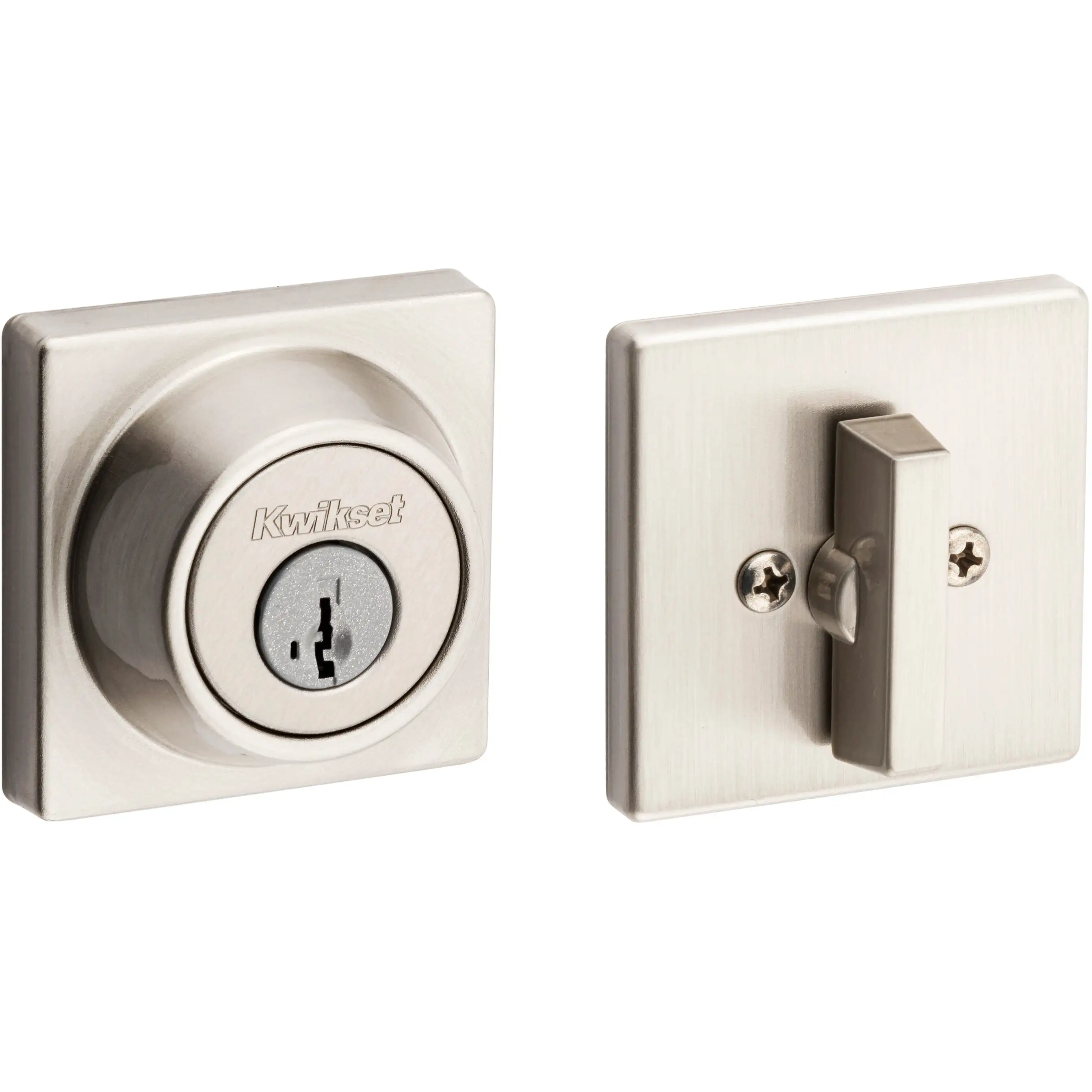 660 SQT 15 SMT RCAL RCS K3 Contemporary 1-Cyl Deadbolt Satin Nickel
