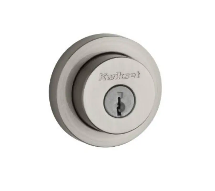 Kwikset 158RDT-26D Milan Round Single Cylinder Deadbolt Satin Chrome