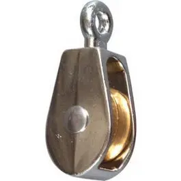 Fixed-Eye Single Pulley Nickel-Plated 1-Inch Rope and Cable Systems National Hardware