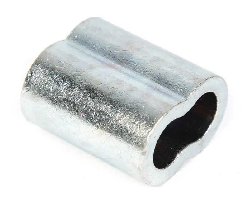 Campbell Chain Zinc-Plated Copper Wire Rope Sleeves 25-Pack Durable and Corrosion-Resistant