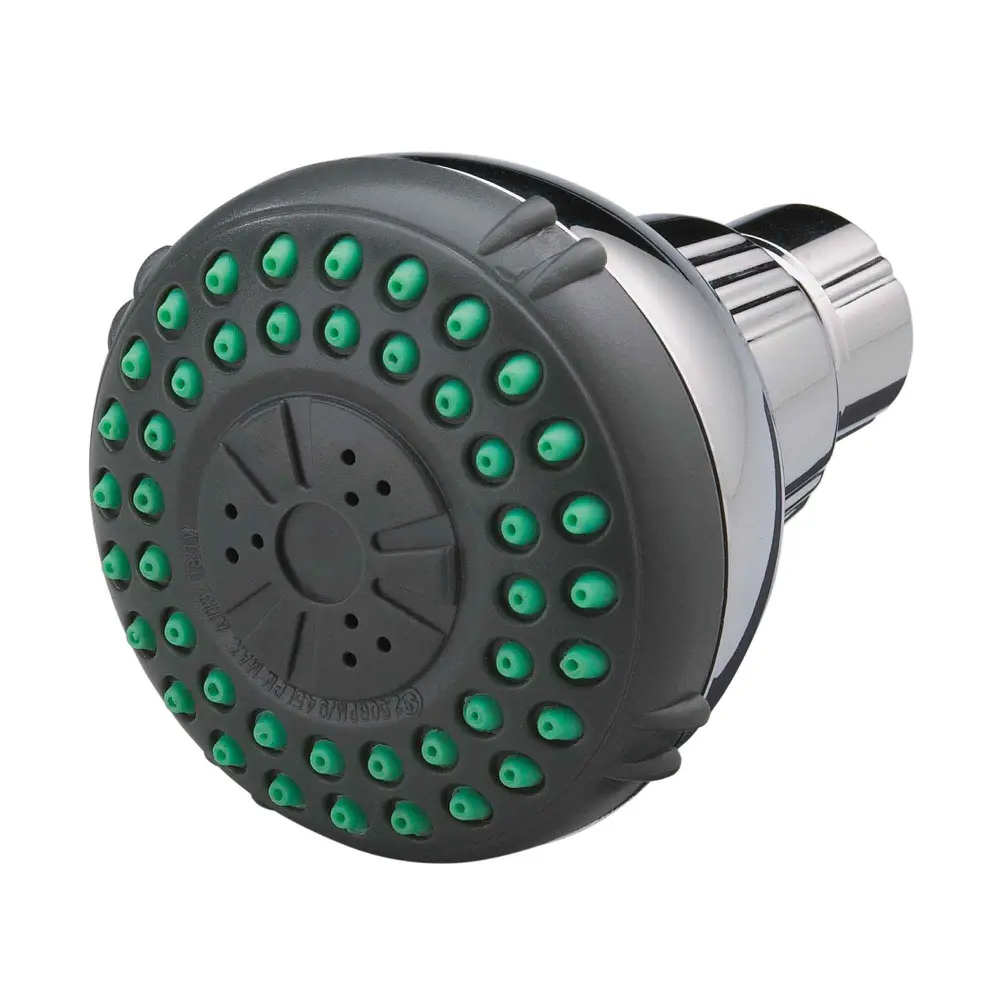 3-Setting Showerhead, Shiny metal
