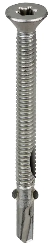Acorn International S-WM14314G250 Screw, #14 Thread, Star Drive, Self-Tapping, Winged Point, Galvanized Metal, 250/BAG