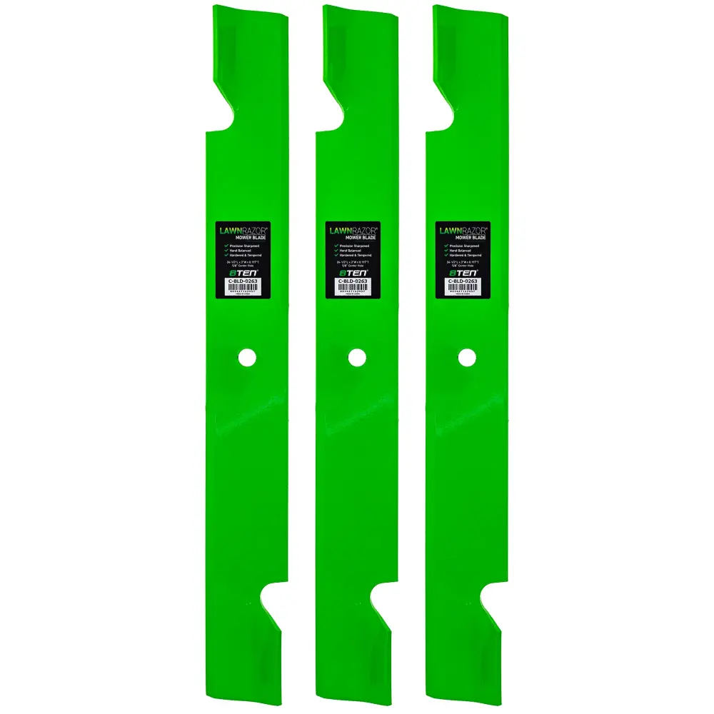LawnRAZOR Notched High Lift Blade Exmark 103-2531 1-643006 103-2531-S | SET THREE