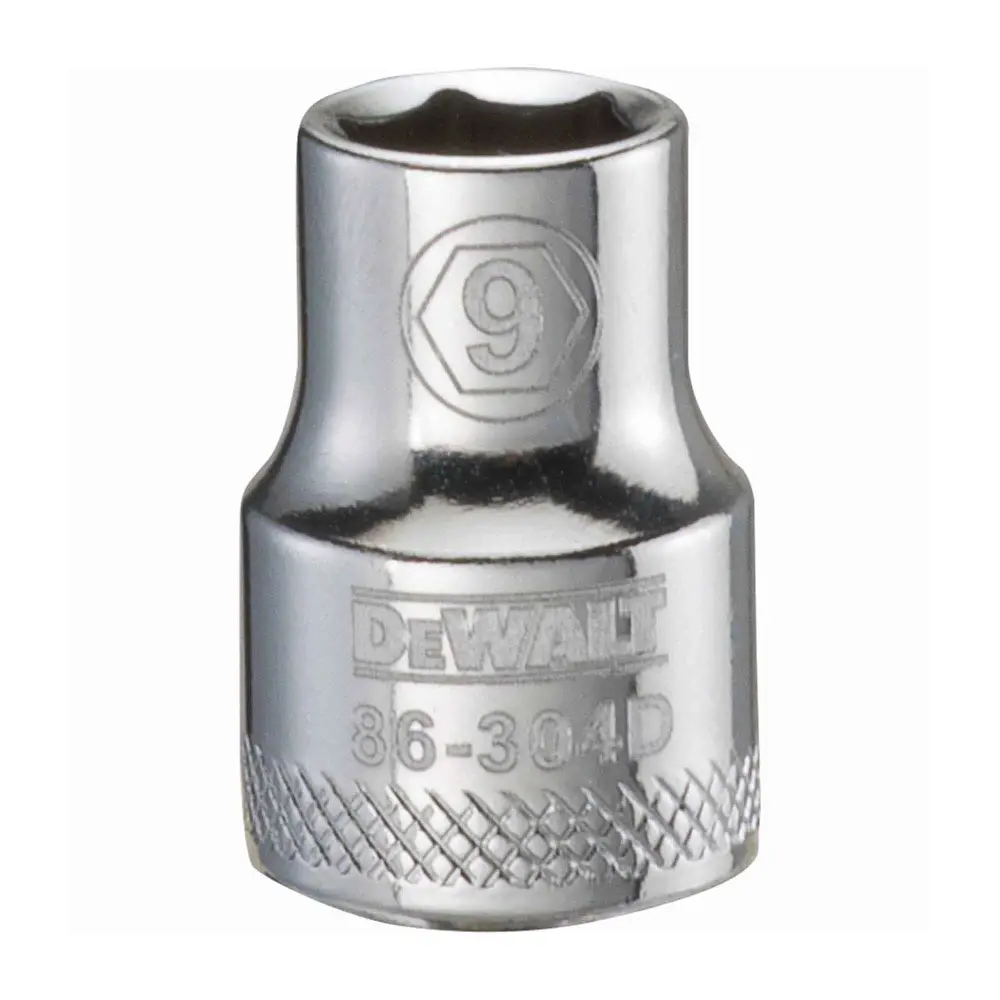 3/8" Square Drive Compact Standard Socket 6 Points, 9 mm