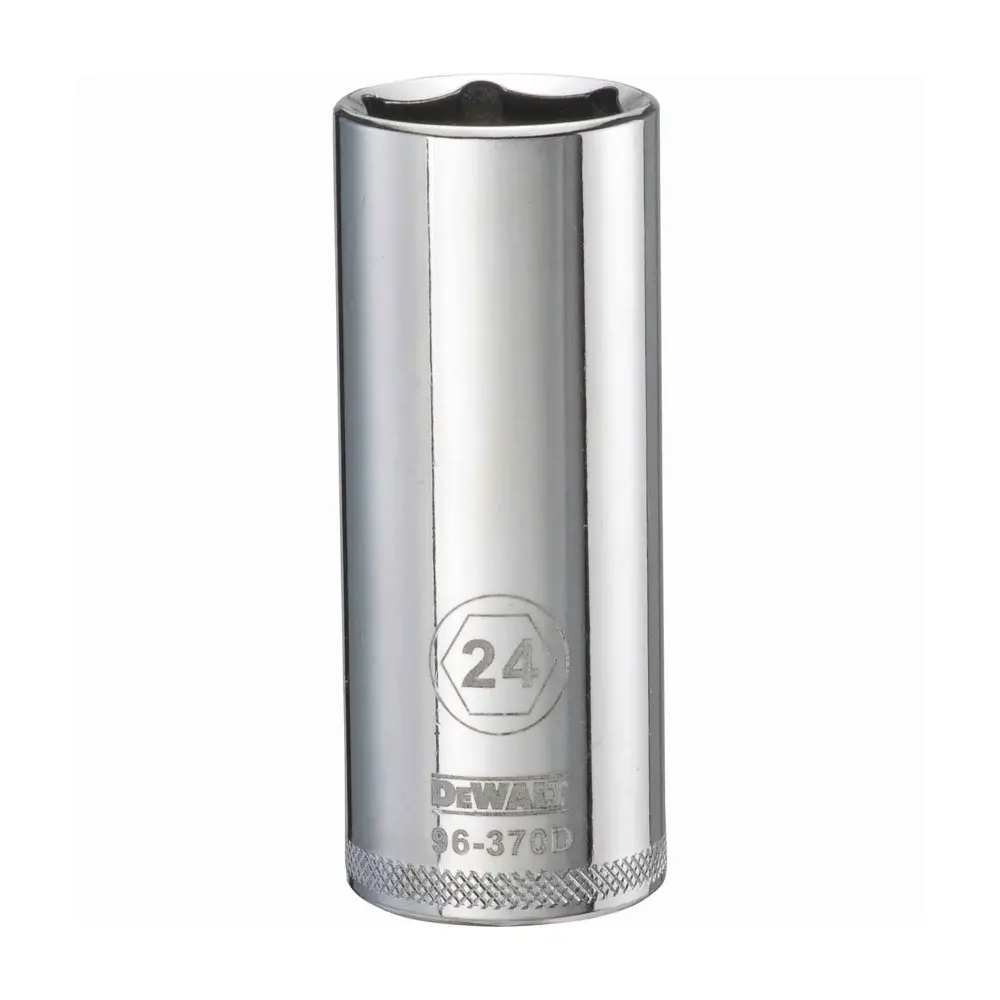 1/2" Square Drive Deep Basic Socket 6 Points 24 mm