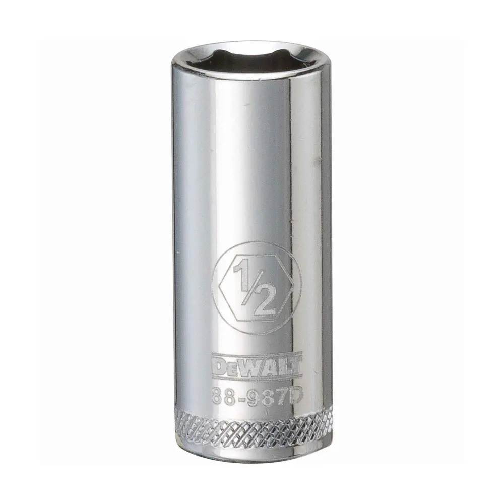 3/8" Square Drive Deep Default Socket 6 Points, 1/2"
