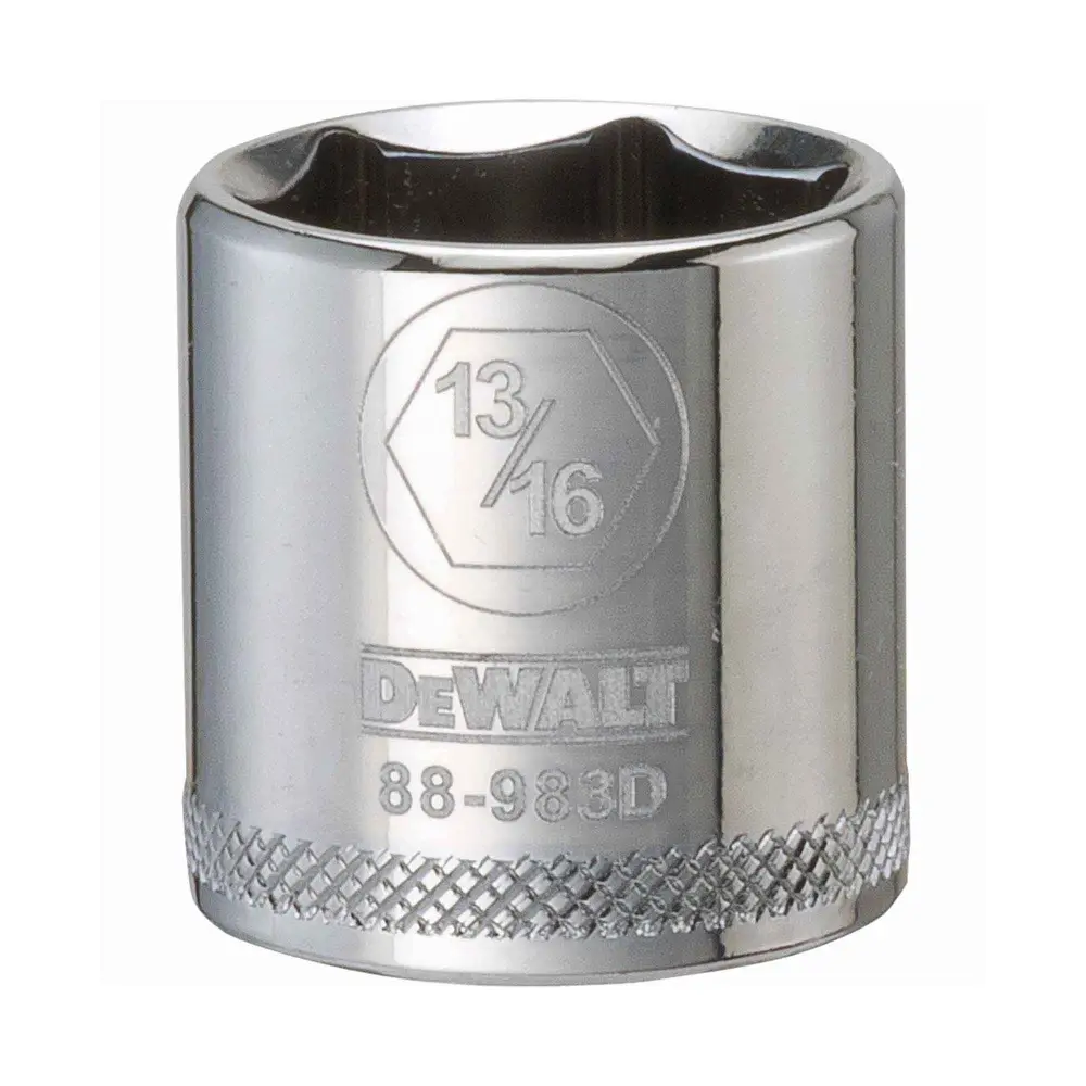 3/8" Square Drive Mini Standard Socket 6 Points, 13/16"
