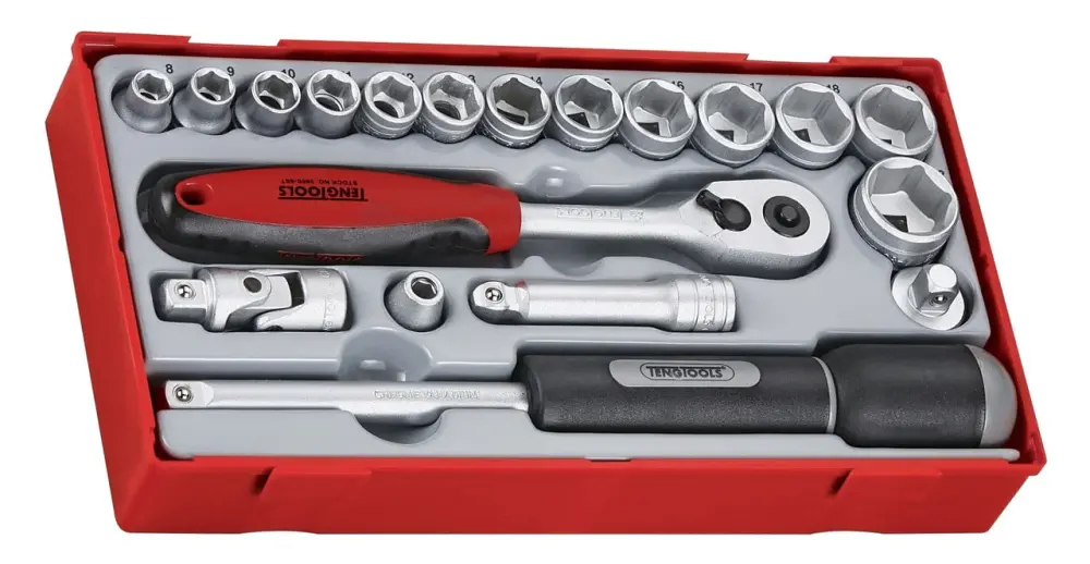 Teng Tools TT3819 19 Piece 3/8" Drive Socket Place