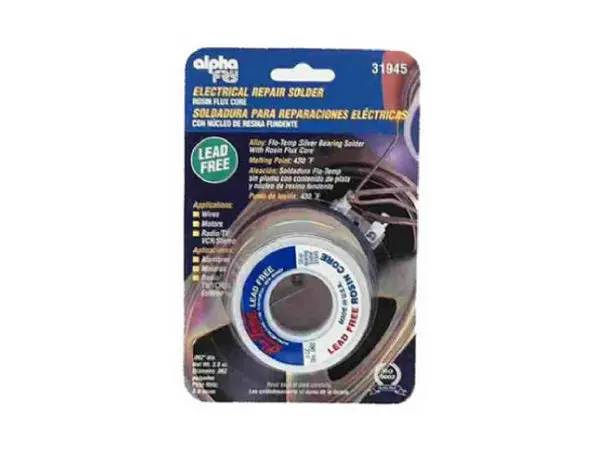 Alpha Fry AM31945 Lead Free Electrical Solder 0.062 Diameter Spool 3 Oz Electronics
