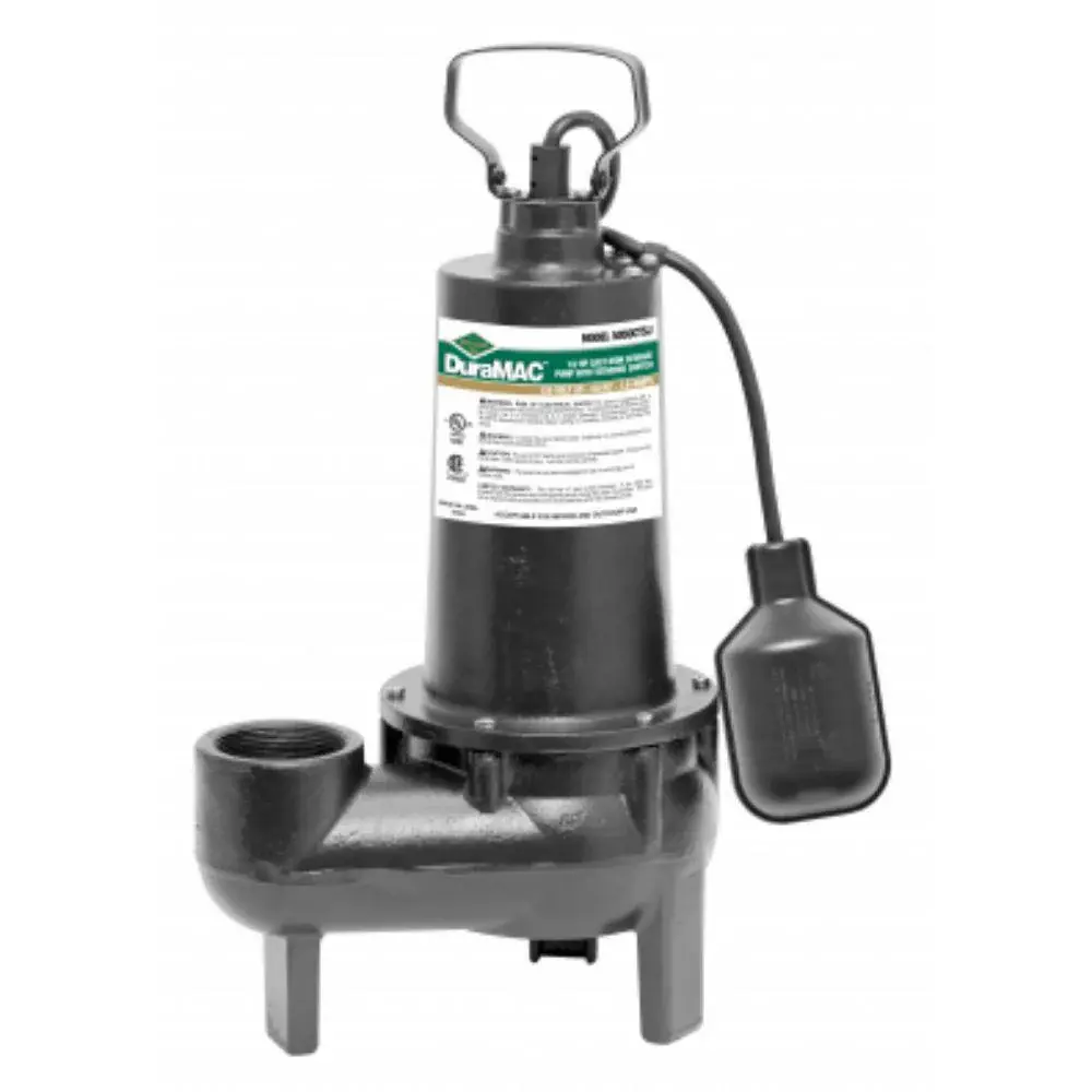 5050CTSJ .Y. McDonald Sewage Pump, 1/2 HP, 115V, 10' Cord