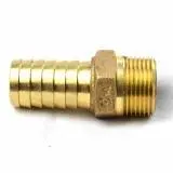 72092 .Y. McDonald 1" Barb X 3/4" MIP Rustic gold Insert Adapter, No Lead