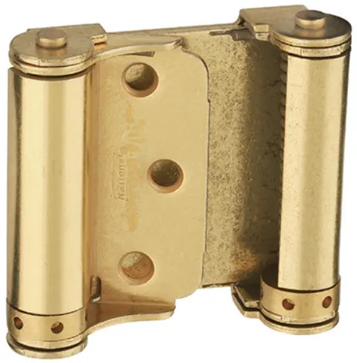 National Hardware N100-049 Double-Acting Spring Hinge 3 Inch Satin Brass V127