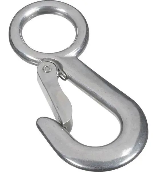 Baron 2311S Rigid Round Eye Spring Snap 1-1/8 Inch Stainless Steel
