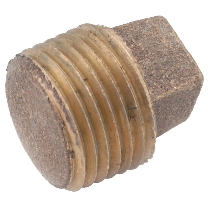 Anderson Metals 3/4 . MPT Brass Square Head Plug Pack 5