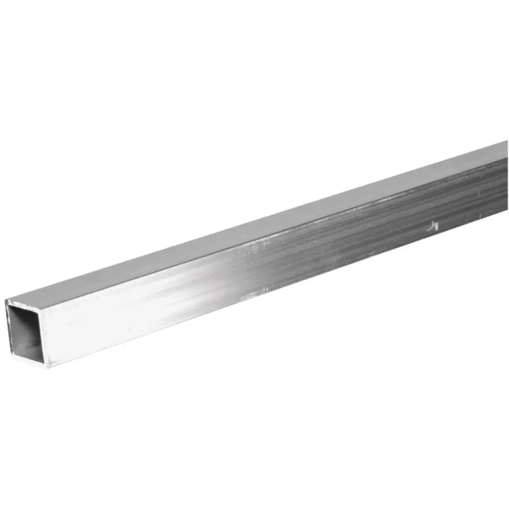HILLMAN Steelworks 3/4 Inch x 6 Foot Aluminum Square Tube Stock