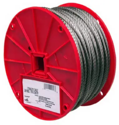 Campbell Electro-Polish Stainless Steel 1/8 Inch x 250 ft Cable