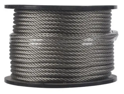 Campbell 7000826 Stainless-Steel Aircraft Cable 1/4 x 250 Feet Corrosion Resistant Cable