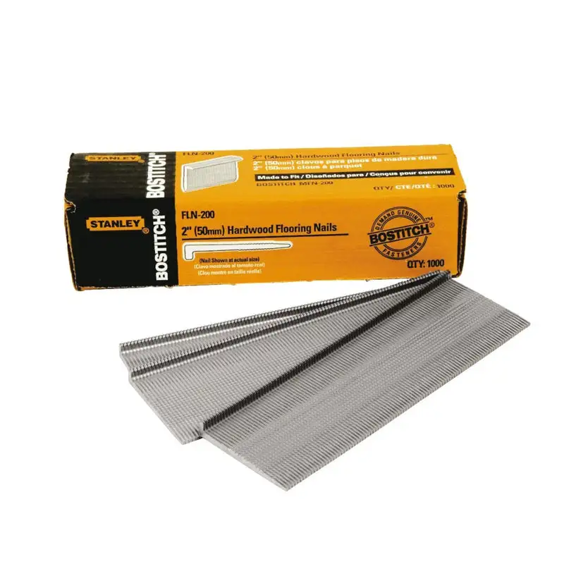 Bostitch 2 . 15 Ga. Angled Strip Stainless Steel Finish Nails 1000 Pack