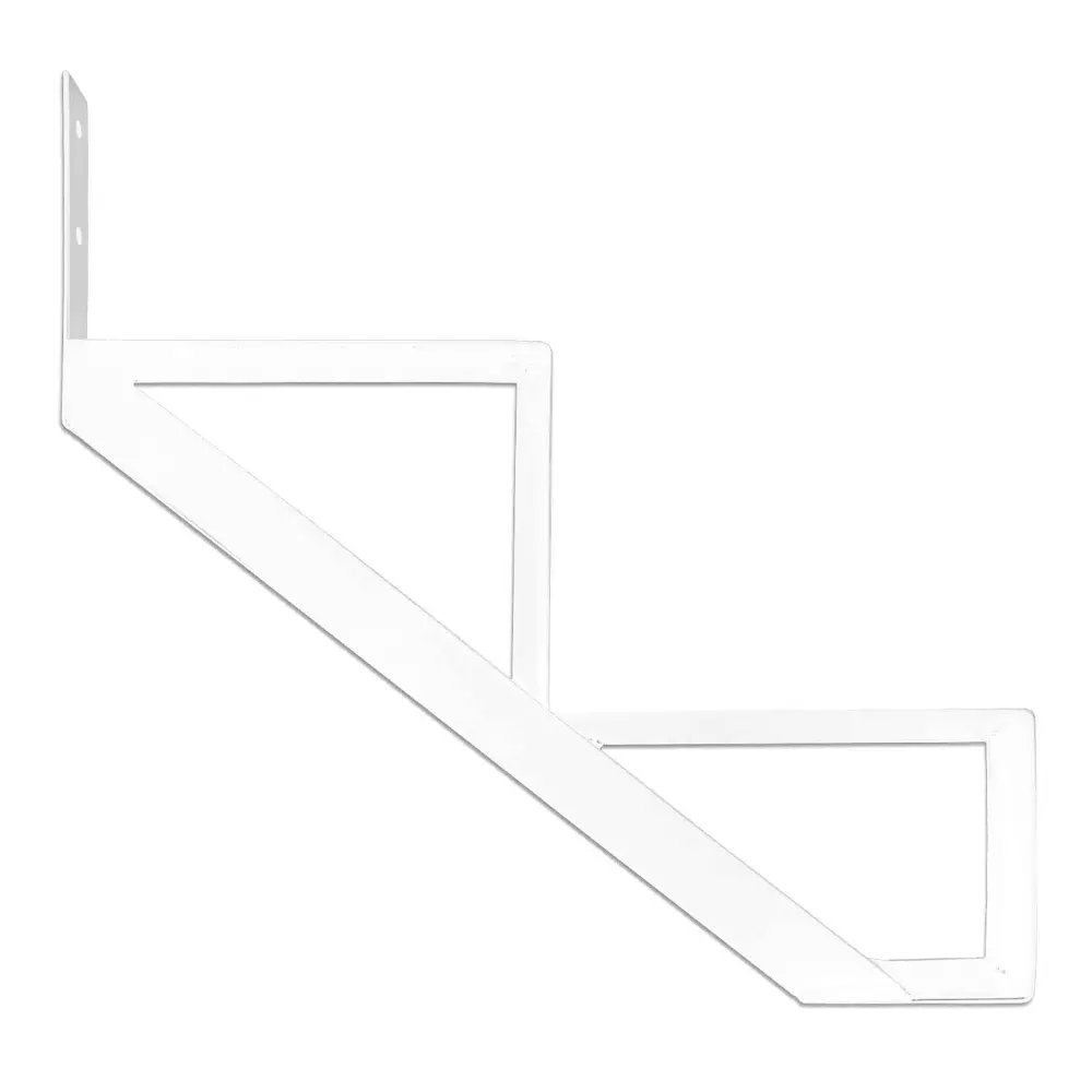 2-Steps Aluminum Stair Stringer Collection 11 (10-1/4''), White