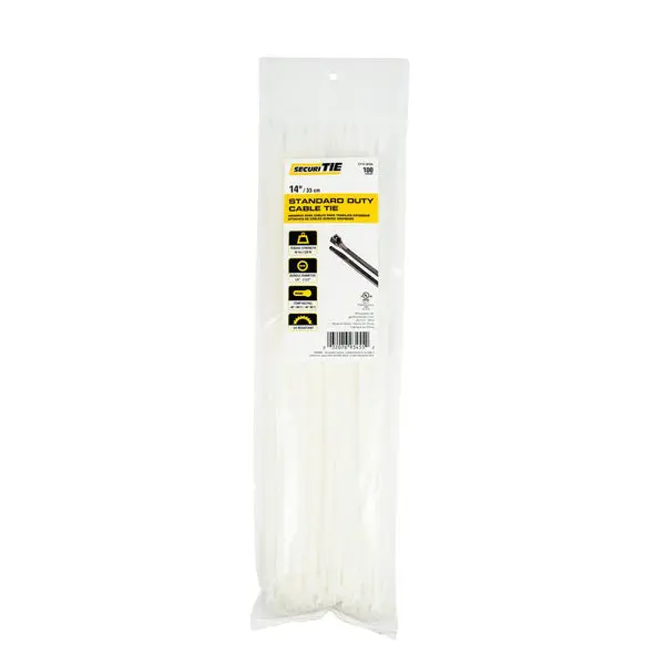 Gardner Bender CT14-50100 Standard Duty Cable Tie 14 Inch Natural 100-Pack