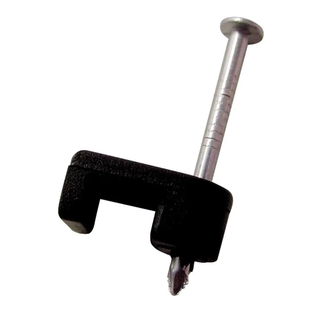 Gardner Bender 1/8-Inch UV-Resistant Poly Black Low-Volt Coaxial Staple 25-Count