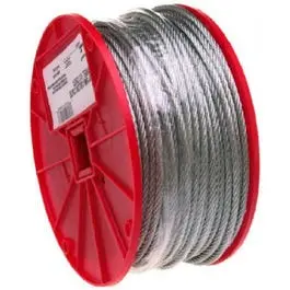 Apex 1/16-Inch x 500-Ft Galvanized Steel Cable 7x7 Strand DIY and Construction Sold in store by the foot