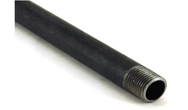 United Pipe & Steel 1-1/4 Inch Diameter 10 Feet Long Black Steel Pipe