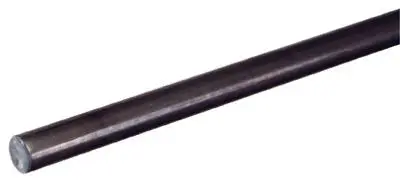 SteelWorks Weldable Round Steel Rod 1/4 Inch Diameter 72 Inch Length Plain Finish