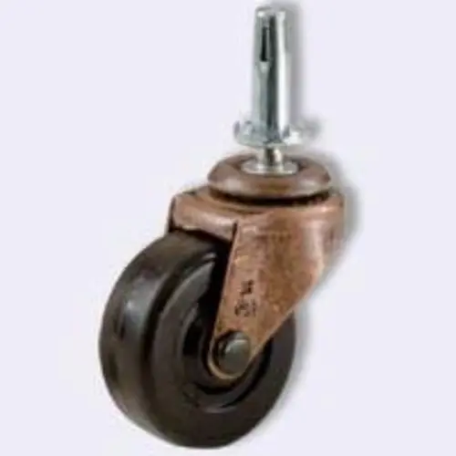 Shepherd 9345 Caster Rubber Wheel Stem 2 Inch Smooth Mobility Shepherd Hardware
