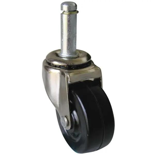 Shepherd Hardware 9193 Soft Rubber Wheel Stem Caster 2 Inch 80 Lb Capacity