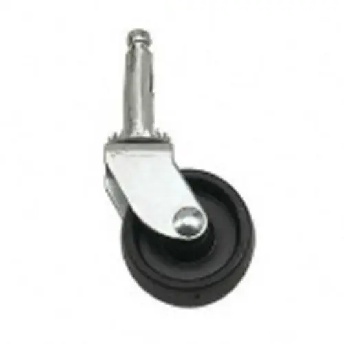 Shepherd Hardware 9559 Stem Caster 1-5/8 Inch Black Easy Mobility
