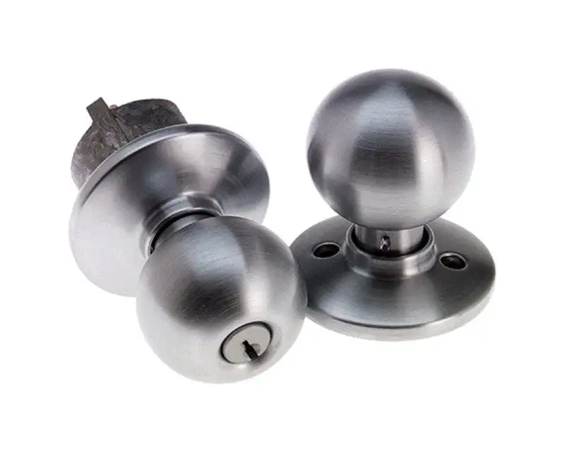 Schlage Orbit Satin Chrome Storeroom Door Knob 1-3/4 Commercial Grade Lock