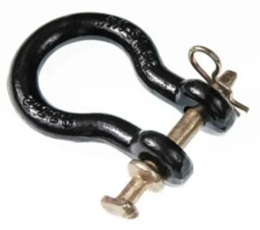 Double HH 24014 Black Painted Straight Clevis 3/4 Inch x 3-3/4 Inch