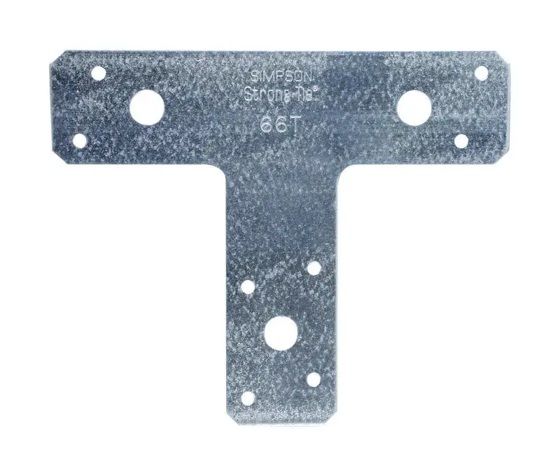 Simpson Strong-Tie 5 . H x 6 . W 14 Ga. Galvanized Steel T Strap Pack 10 Framing