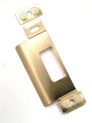 First Watch Security 1050 Adjust--Strike 4-7/8 Inch Polished Brass
