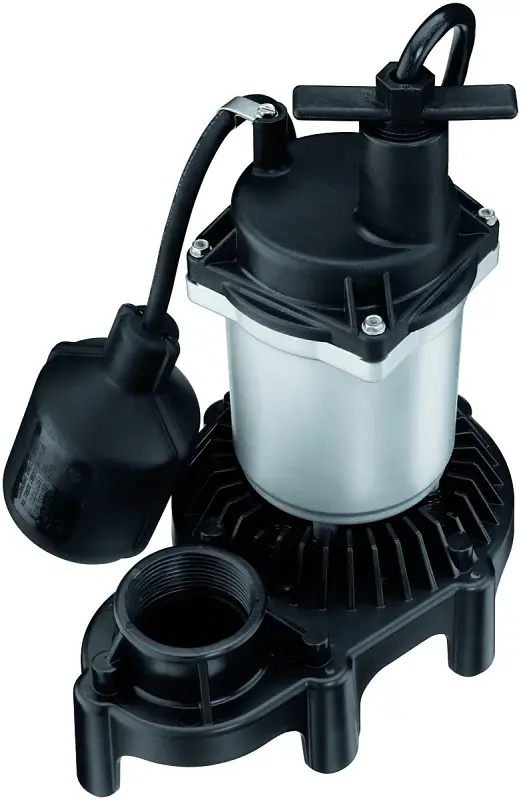 Simer 2163 Sump Pump, 660 gph, 1-Phase, 3.9 , 115 V, 0.33 hp, 1-1/2 Outlet, 22 ft Max Head