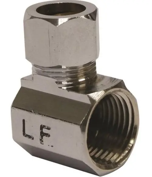 Plumb Pak PP69PCLF Water Supply Connectors Angle 1/2 x 1/2 Inch - Reliable Plumbing Fitting