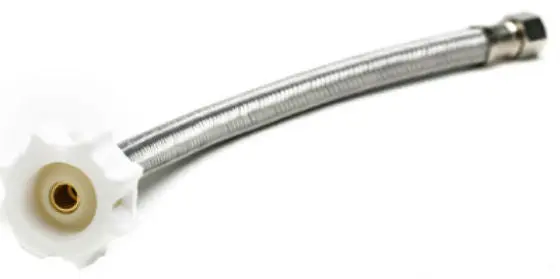 Fluidmaster B1T12CS Braided Flexible Toilet Connector 3/8 x 7/8 x 12 Inches