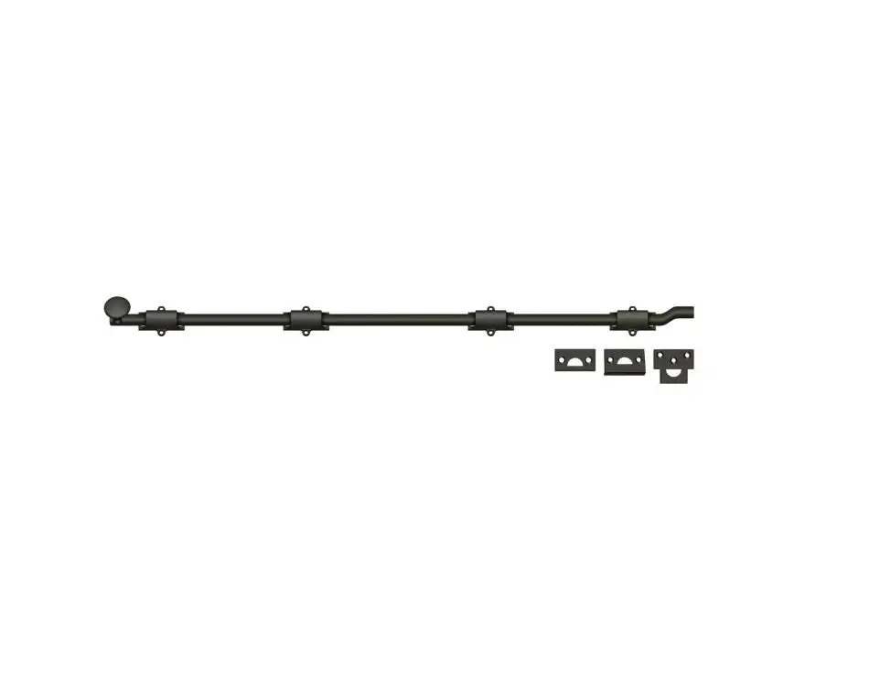 Deltana FPG2619 26 Inch Surface Bolt Off-Set Black Finish