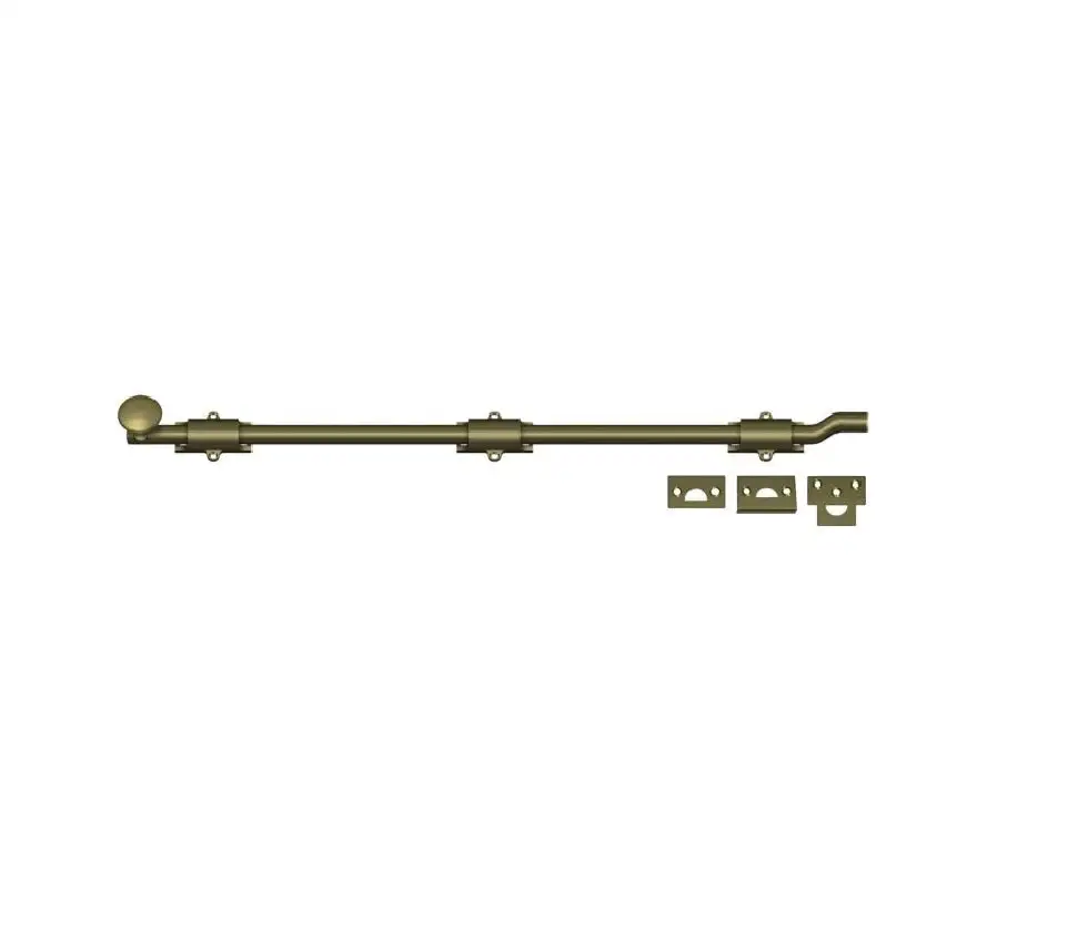Deltana FPG26CR003 26 Inch Surface Bolt Off-Set Lifetime Brass Finish