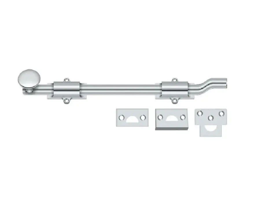 Deltana FPG425 Surface Bolt Off-Set Antique Brass Finish