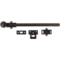 Door Surface Bolt 12 Inches Vintage Bronze Heavy Duty Security Lock