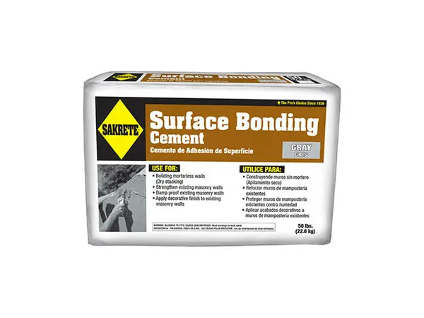 Sakrete 65300845 Surface Bonding Cement 50 Lbs Gray Masonry Projects