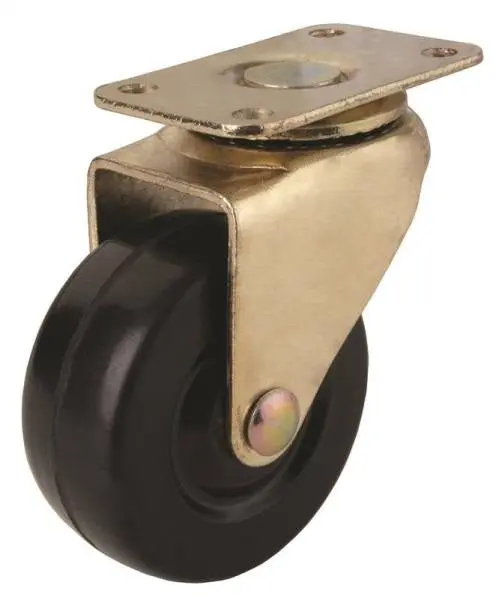 Prosource JC-D05-PS 2 Inch Bright Brass Swivel Casters