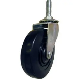 Rubber Wheel Caster Threaded Stem 4-Inch Heavy Duty Swivel Caster Furniture and Equipment Various