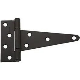 Black Extra Heavy Duty T-Hinge 6- Sturdy Gate Hinge Hardware National Hardware